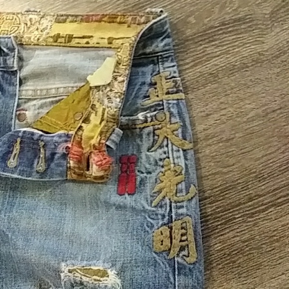 Size 10 Vintage China Jeans with Selvadge - Picture 2 of 6